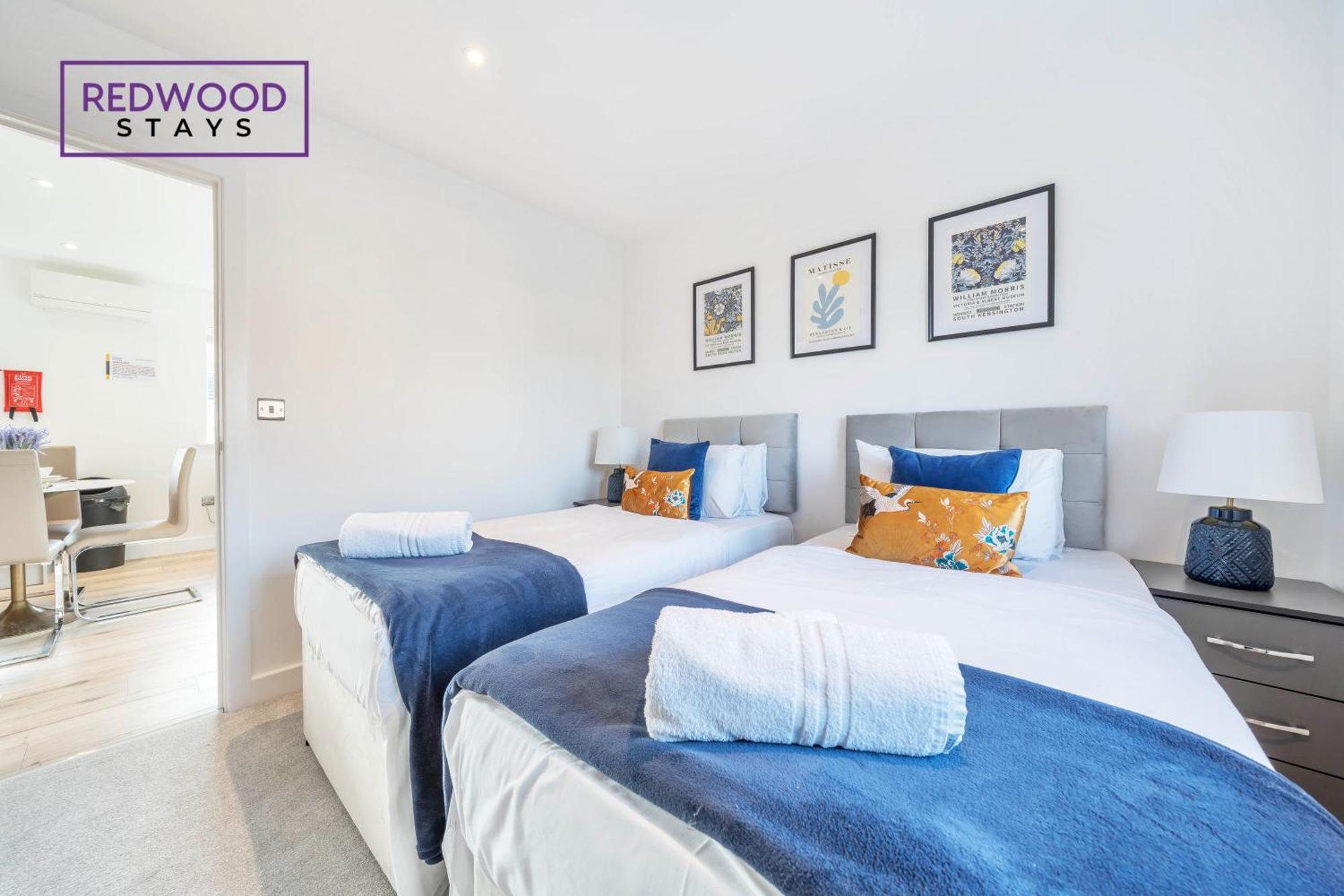 Modern Serviced Apartments For Contractors & Families With Free Parking, Wifi & Netflix By Redwood Stays Basingstoke Exteriér fotografie