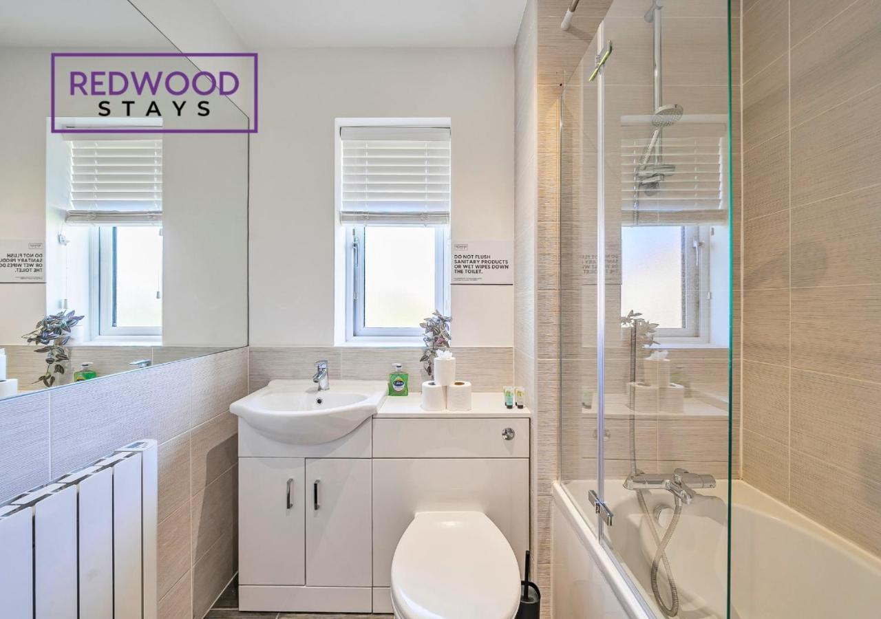 Modern Serviced Apartments For Contractors & Families With Free Parking, Wifi & Netflix By Redwood Stays Basingstoke Exteriér fotografie