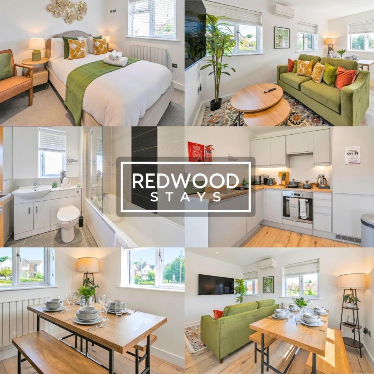 Modern Serviced Apartments For Contractors & Families With Free Parking, Wifi & Netflix By Redwood Stays Basingstoke Exteriér fotografie